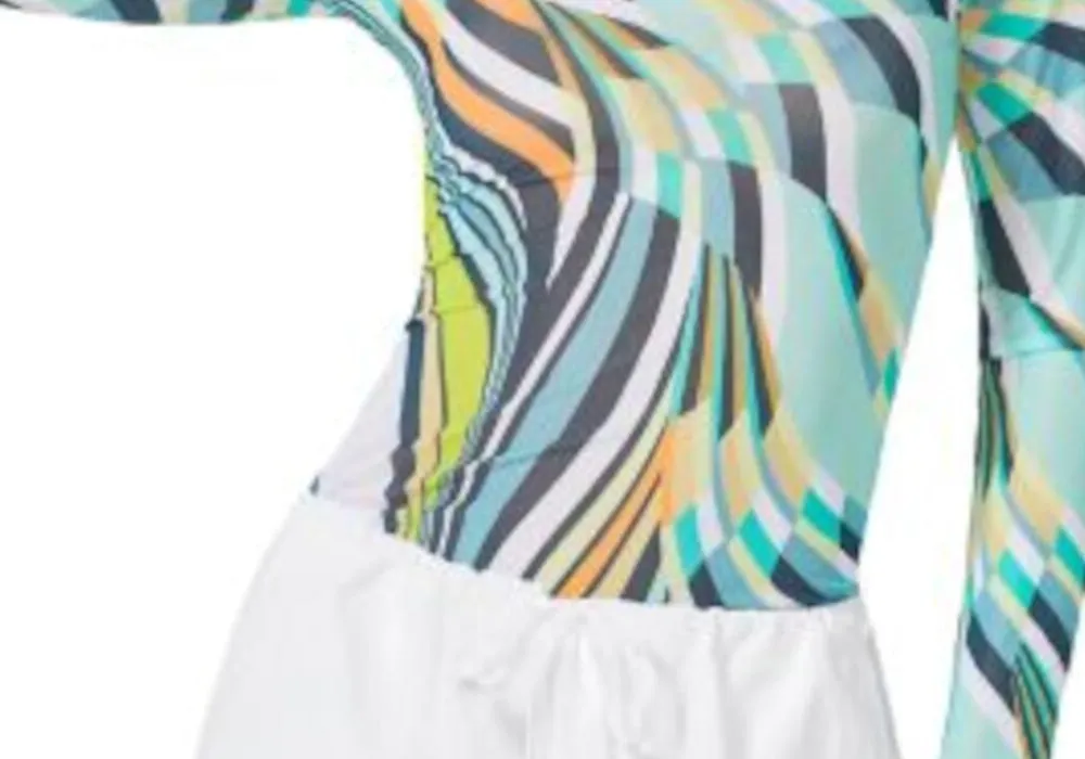 Afrm Zadie Mesh Turtleneck Top Multi-Color Size XS