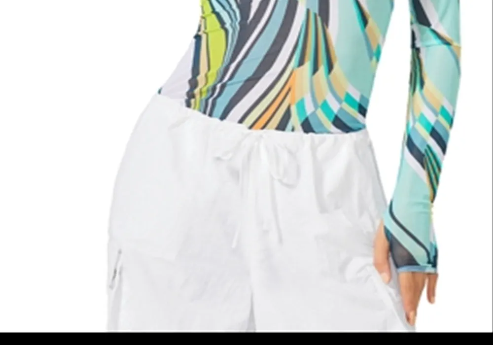 Afrm Zadie Mesh Turtleneck Top Multi-Color Size XS