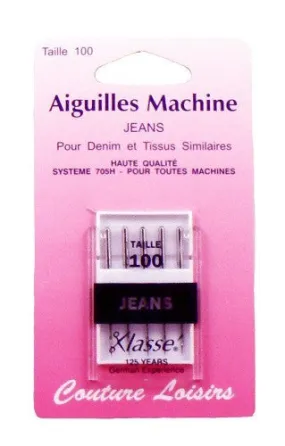 Aiguilles machine jeans X5 - 100/16