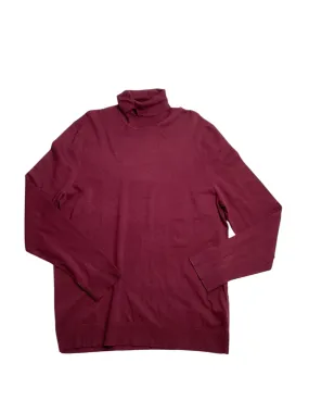 Alfani Mens Tucker Otto Turtleneck Sweater Maroon Banner XL