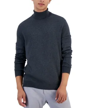 Alfani Men's Turtleneck Sweater Dark Lead Heather Grey  XL