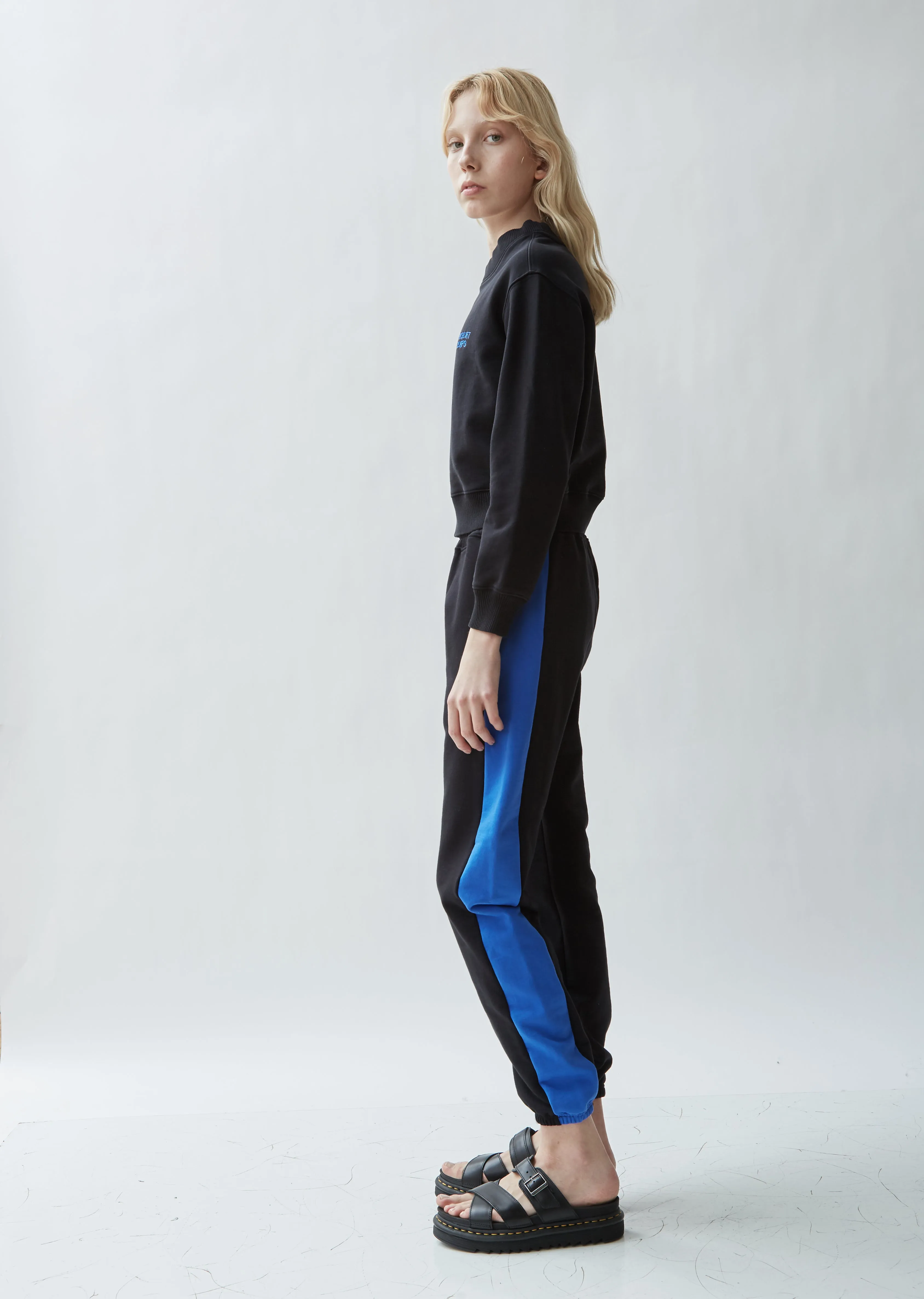 Athletic Cotton Colorblocked Sweatpants