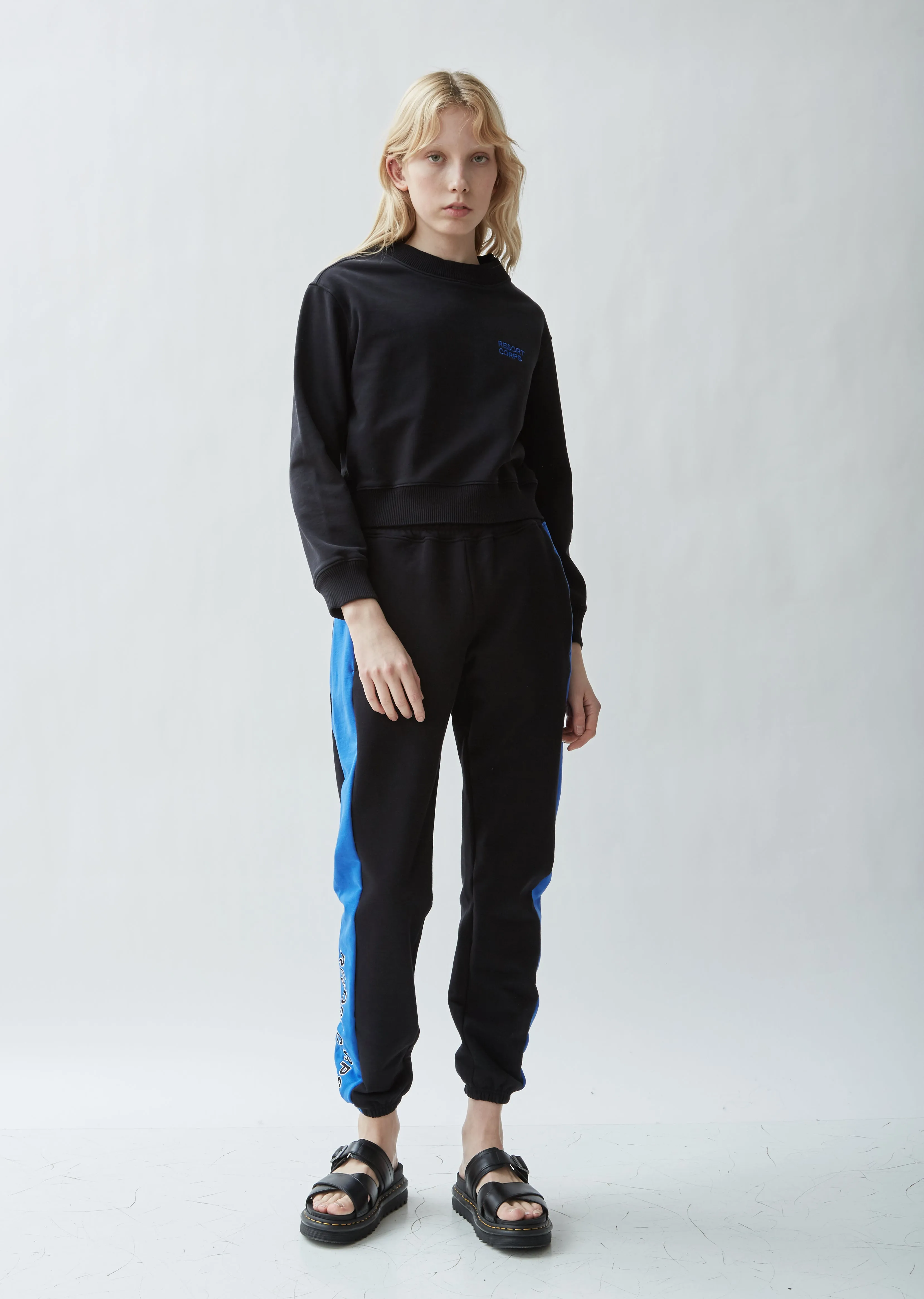 Athletic Cotton Colorblocked Sweatpants