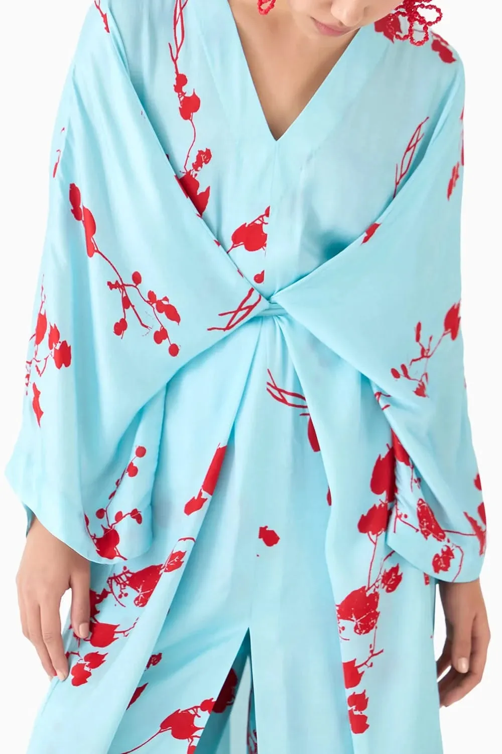 Baby Sakura Kimono Dress & Pants Co-Ord