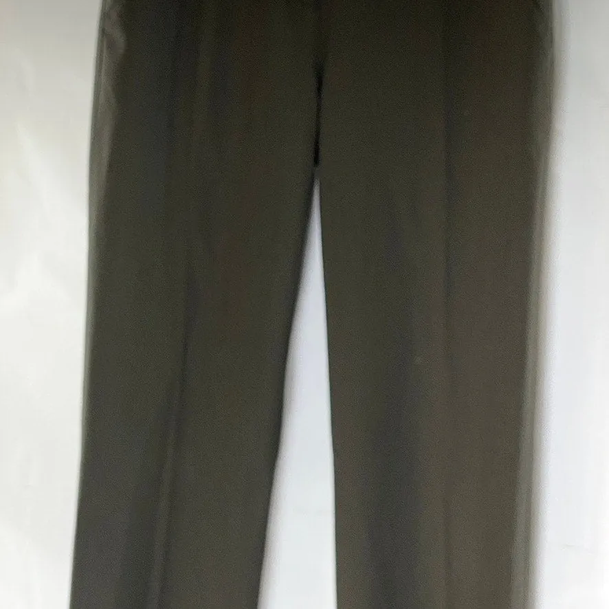 BEBE Women's Dark Brown Wool-Spandex Straight-Leg Dress Pant SZ 0