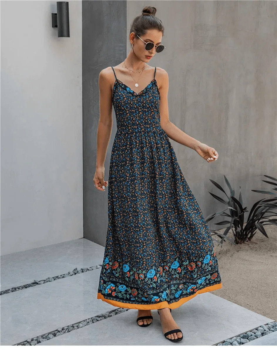Boho Flowy Maxi Dress