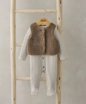 Borg Gilet & All In One Outfit Set