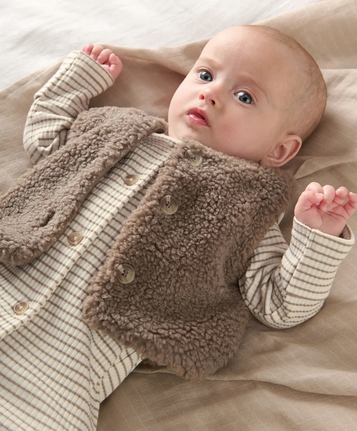 Borg Gilet & All In One Outfit Set