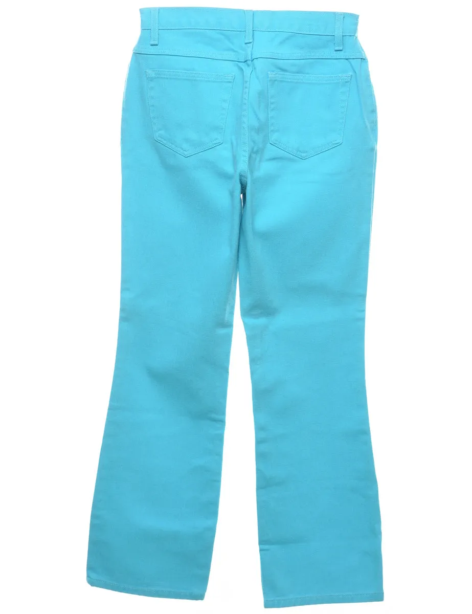 Bright Aqua Blue Jeans - W27 L28