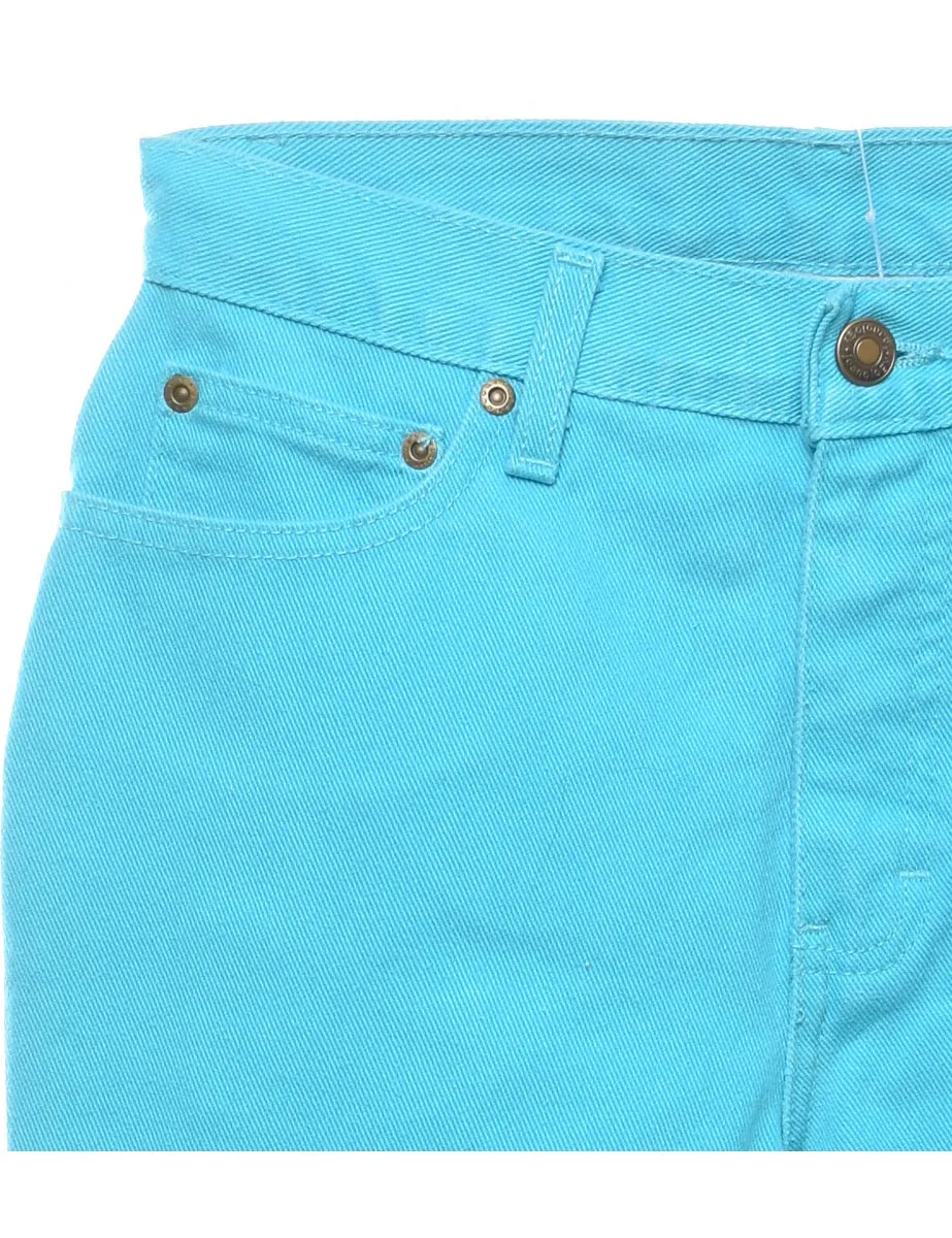 Bright Aqua Blue Jeans - W27 L28