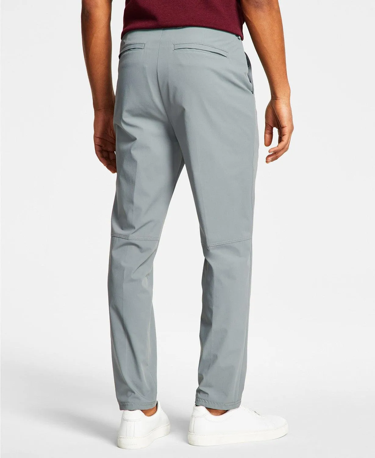 Calvin Klein Mens Slim fit Dress Pants 31 / 32 Grey Solid