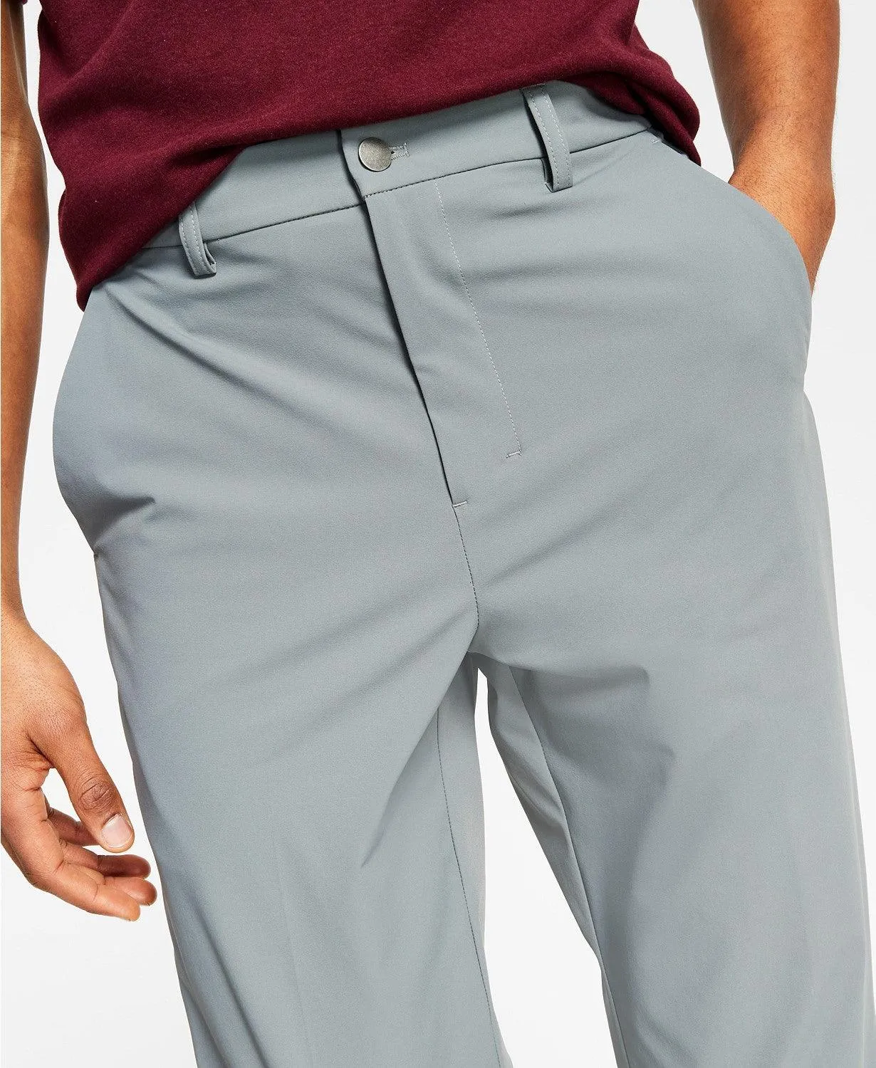 Calvin Klein Mens Slim fit Dress Pants 31 / 32 Grey Solid