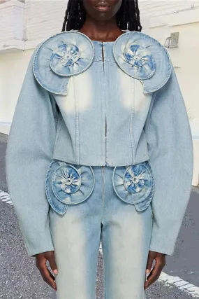 CF740 Loose Fit Denim Jacket