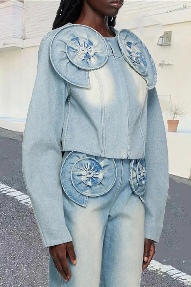 CF740 Loose Fit Denim Jacket
