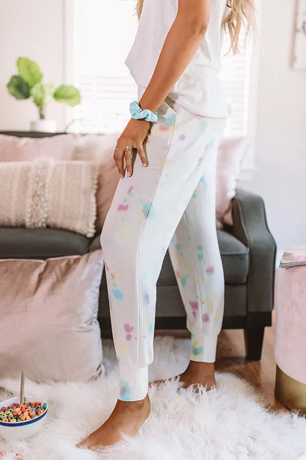 Cozy At Home Tie Dye Joggers
