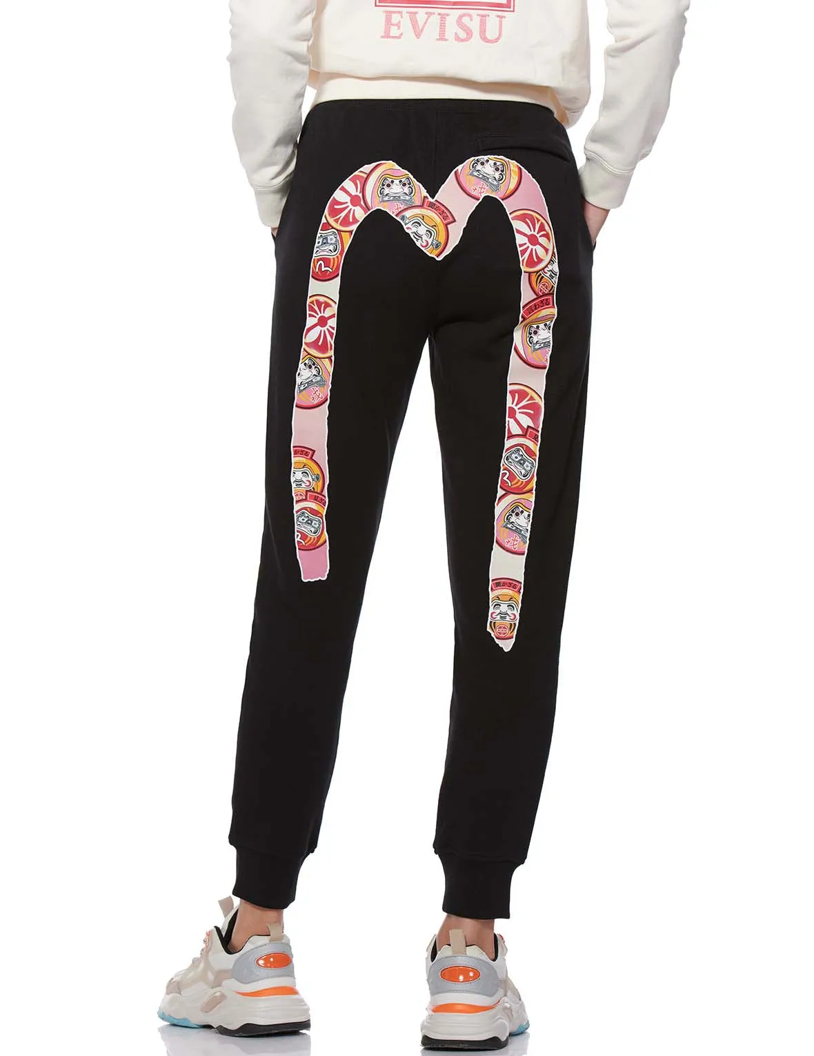 Daruma Daicock Print Sweatpants