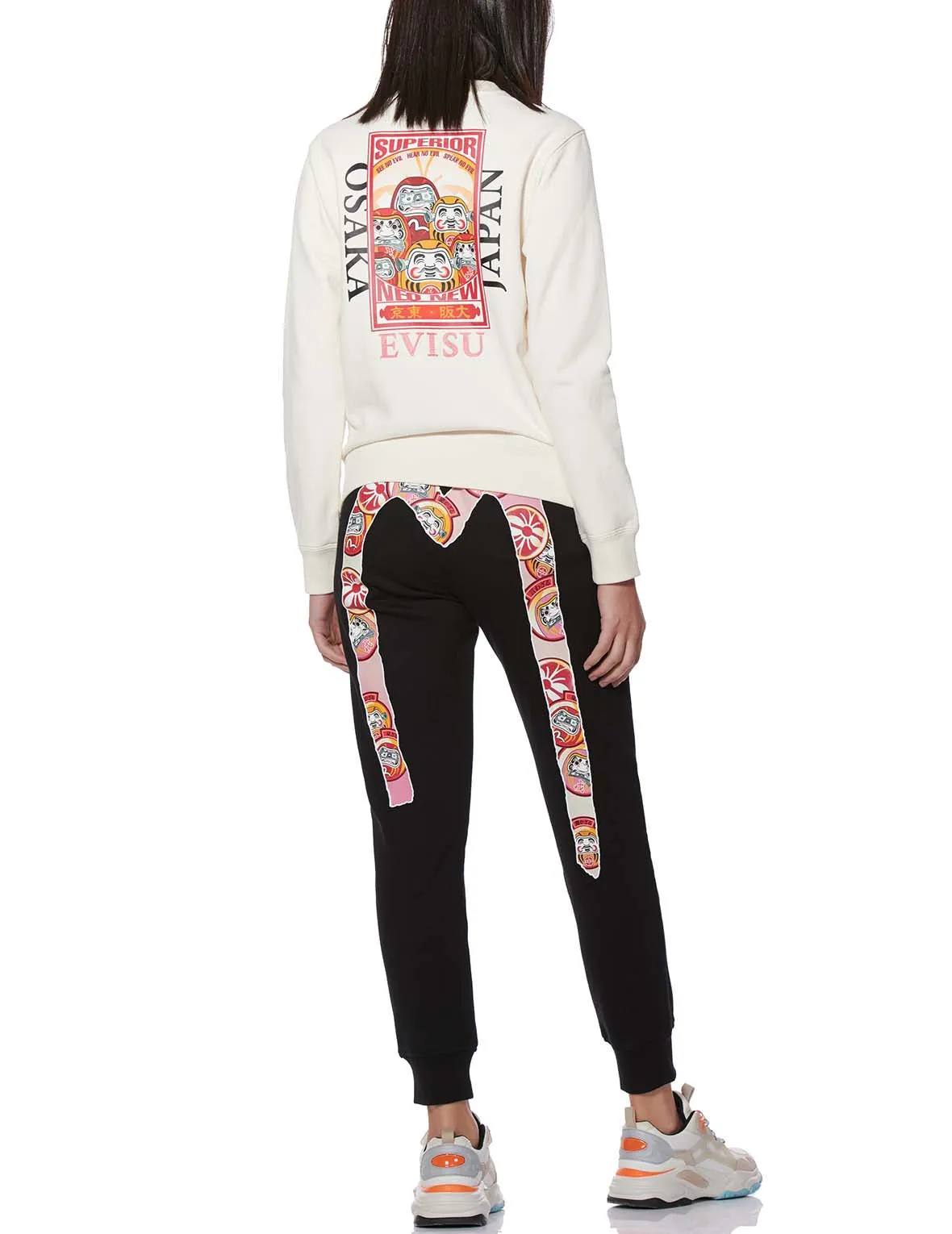 Daruma Daicock Print Sweatpants