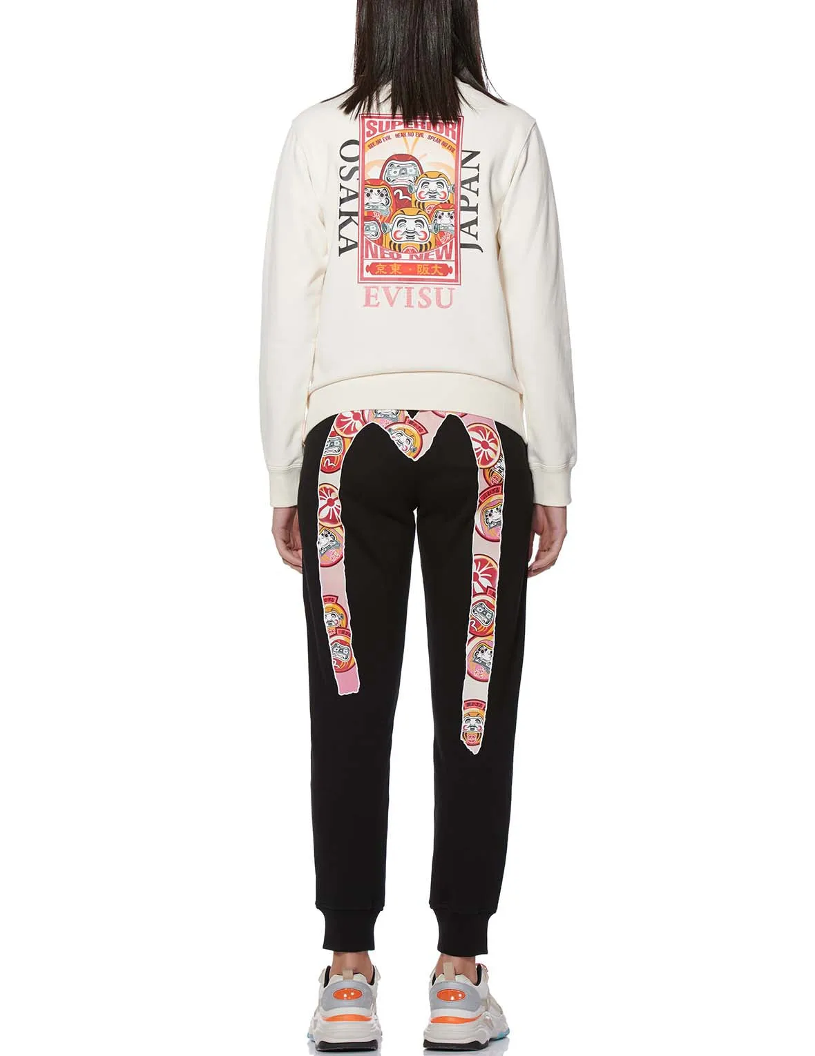 Daruma Daicock Print Sweatpants