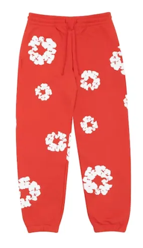 Denim Tears Cotton Wreath Sweatpants Red