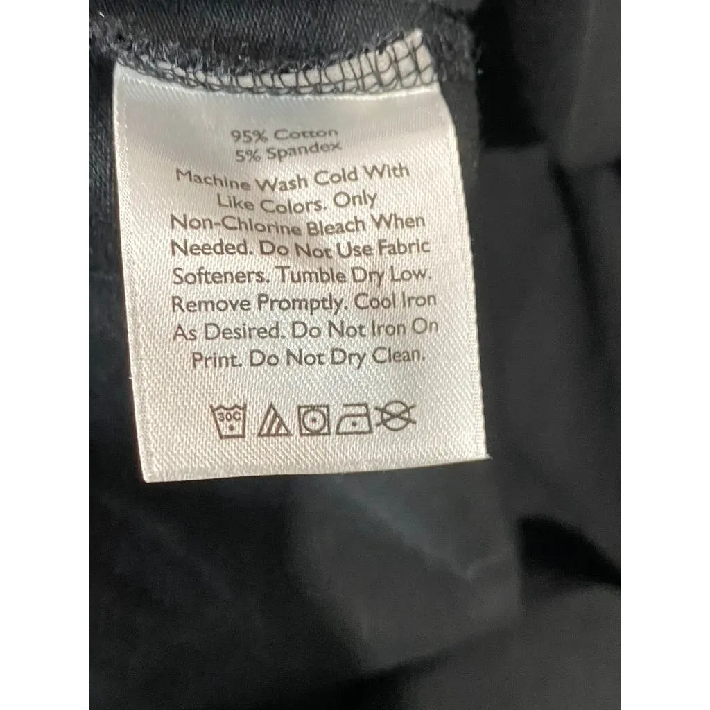 EDDIE BAUER Women's Solid Black Outdoor Turtleneck Long Sleeve Top SZ 2XL