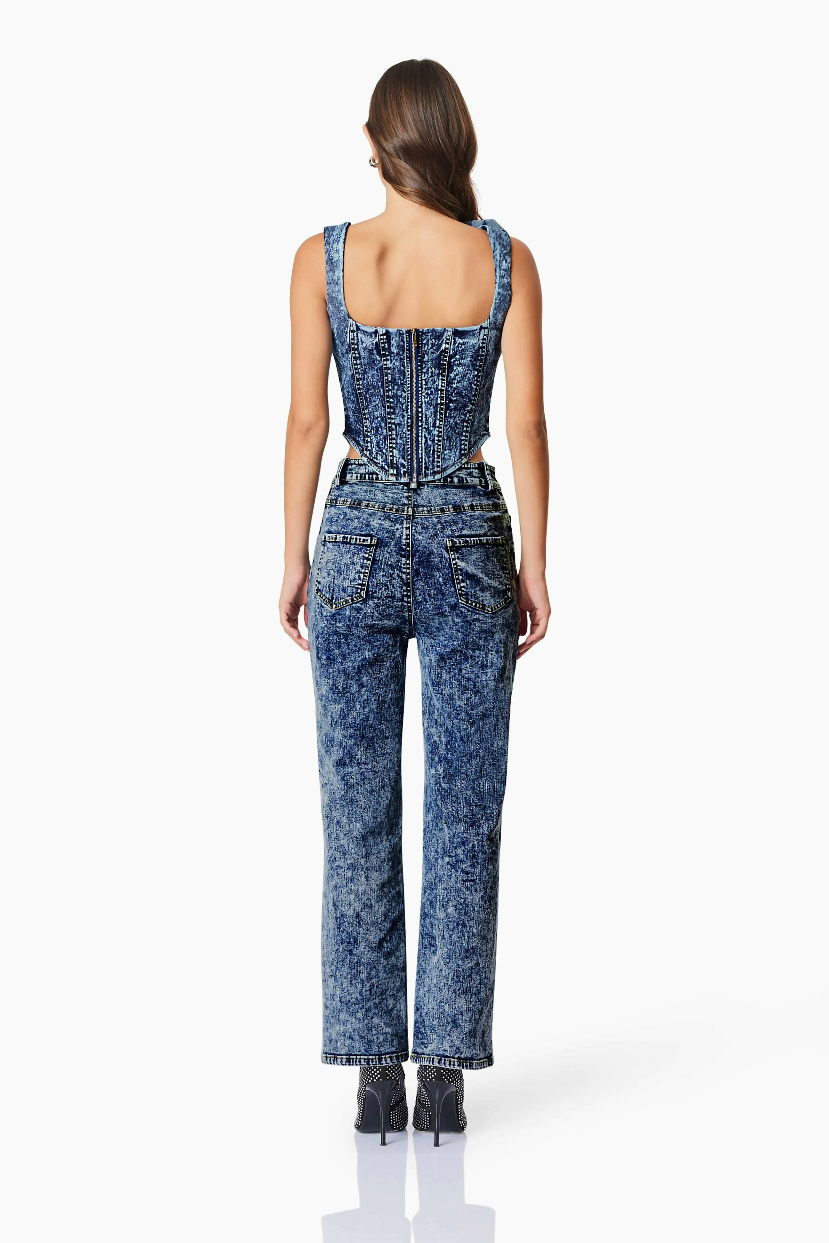Elliatt Camila Denim Top