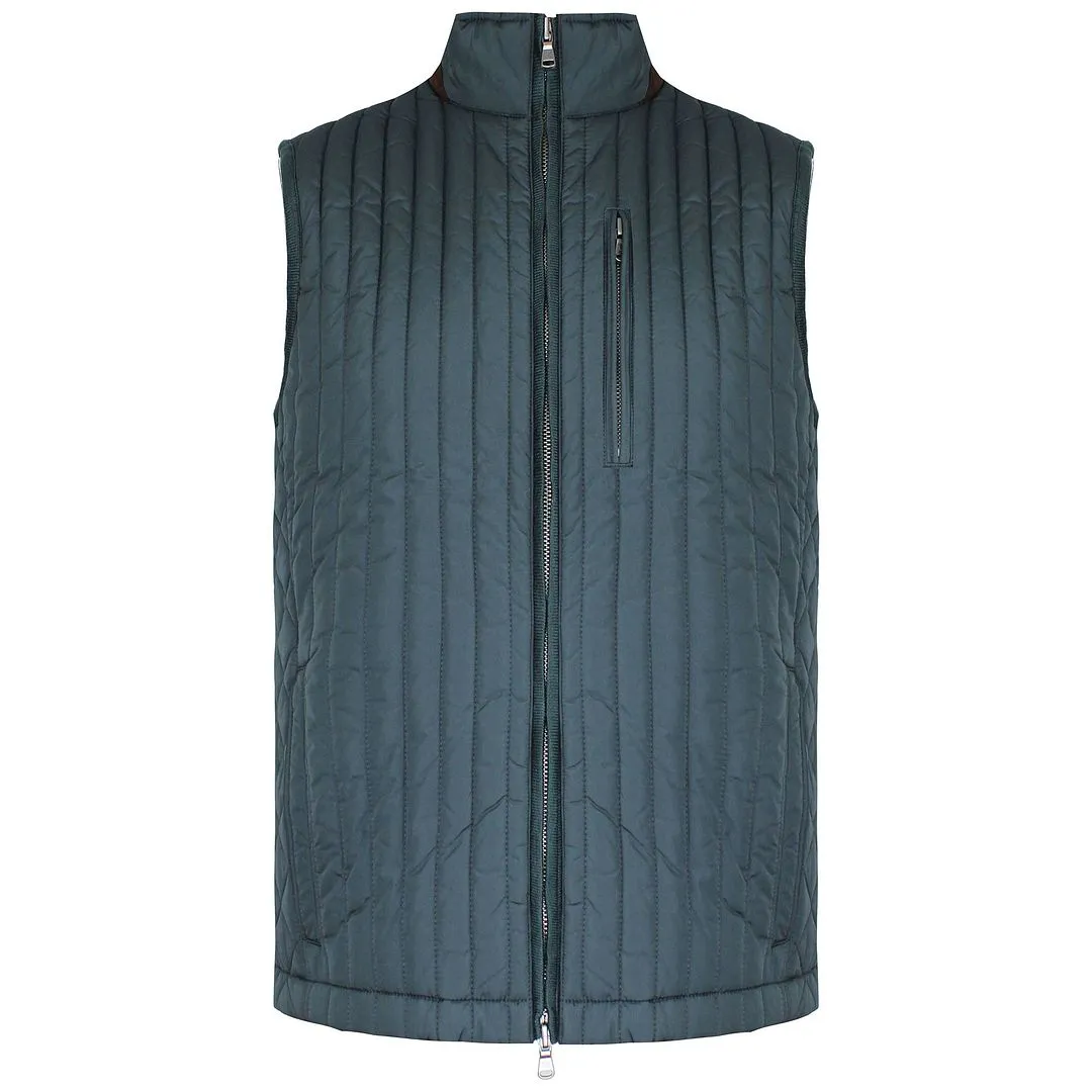 Hackett London New Channel Mens Green Gilet