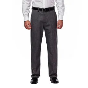 J.M. Haggar Mens Classic Fit Sharkskin Dress Suit Pants Dark Grey 34 x 32