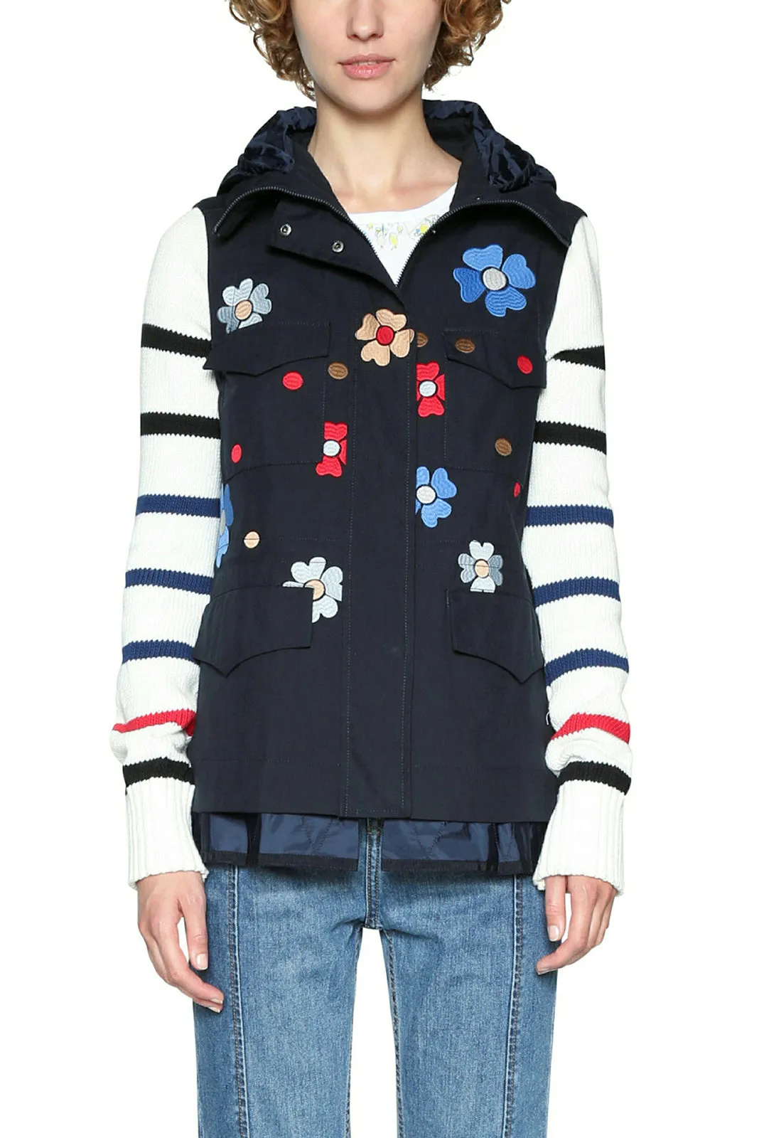 Karen Knit Sleeve Coat Desigual Style 18SWEW75