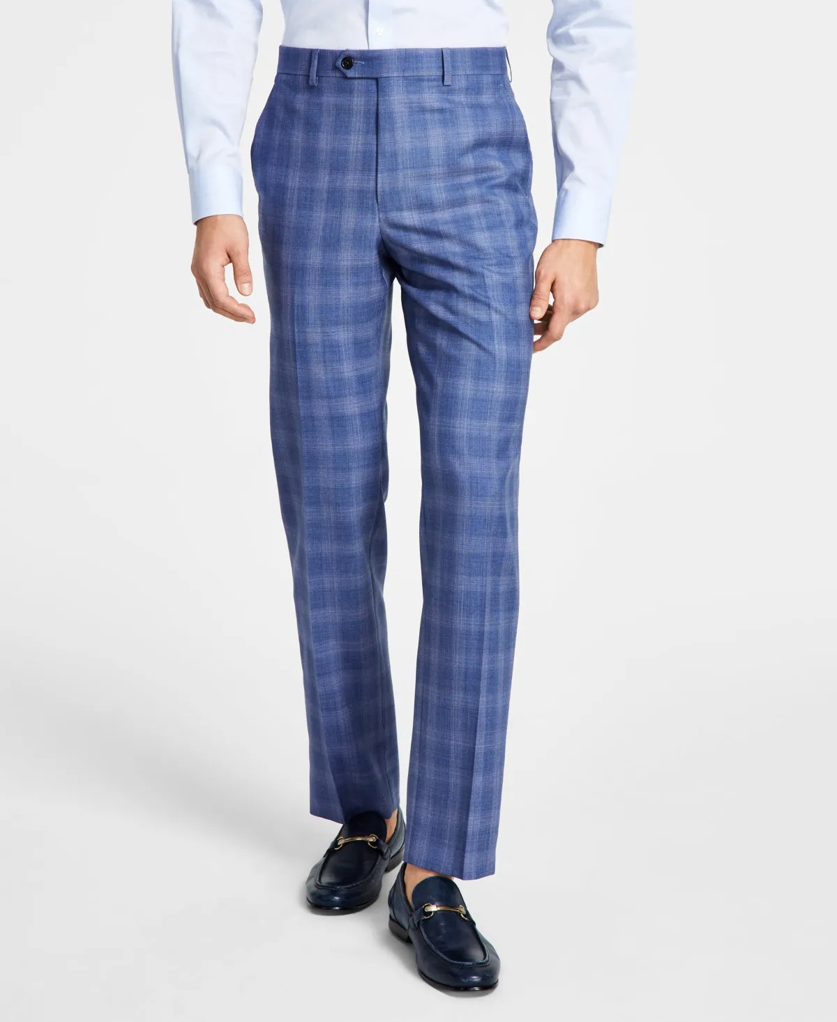 Lauren Ralph Lauren Men's Classic Fit Blue Plaid Dress Pants 36 x 34