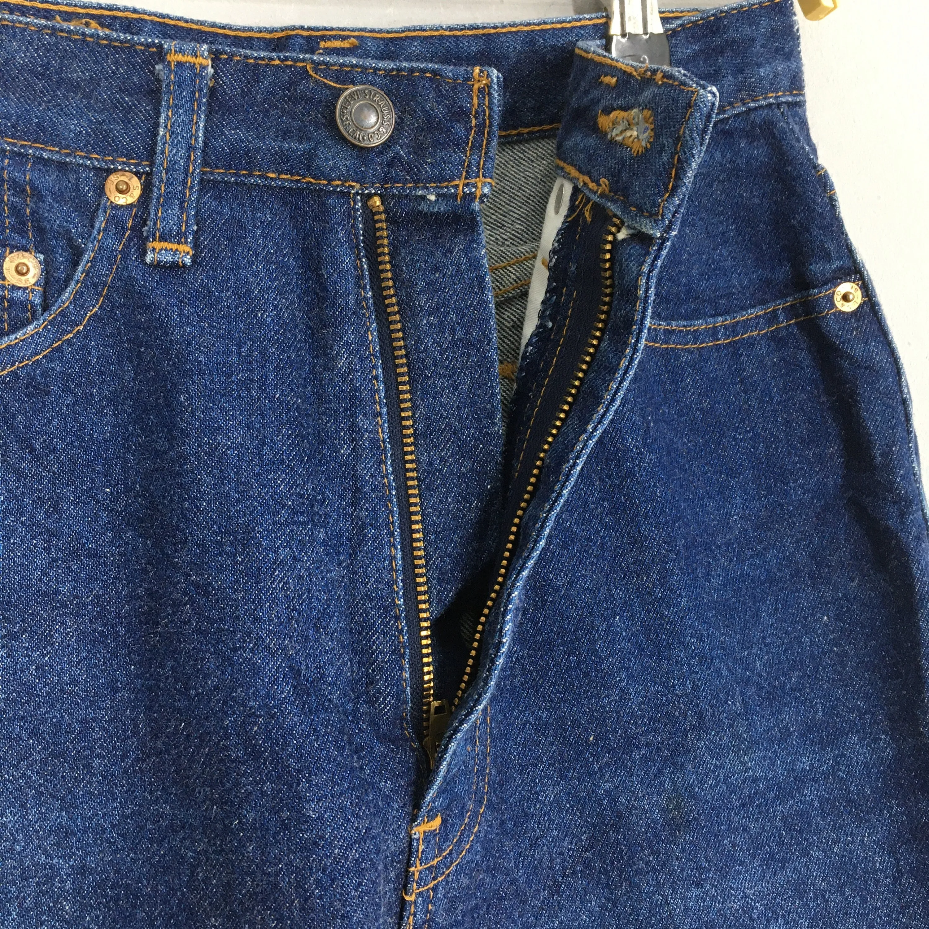 Levi's 606 Indigo Blue Jeans Levis Slim Fit Size 25x27