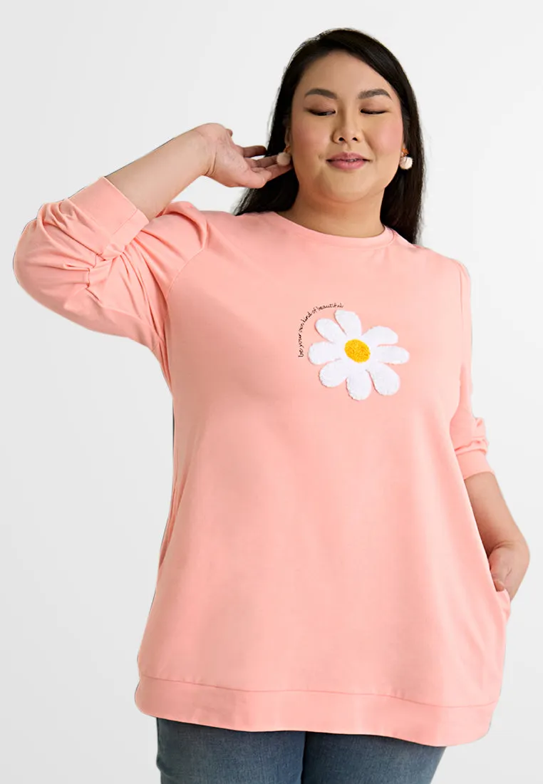 Lila Patch Flower Jumper Tee