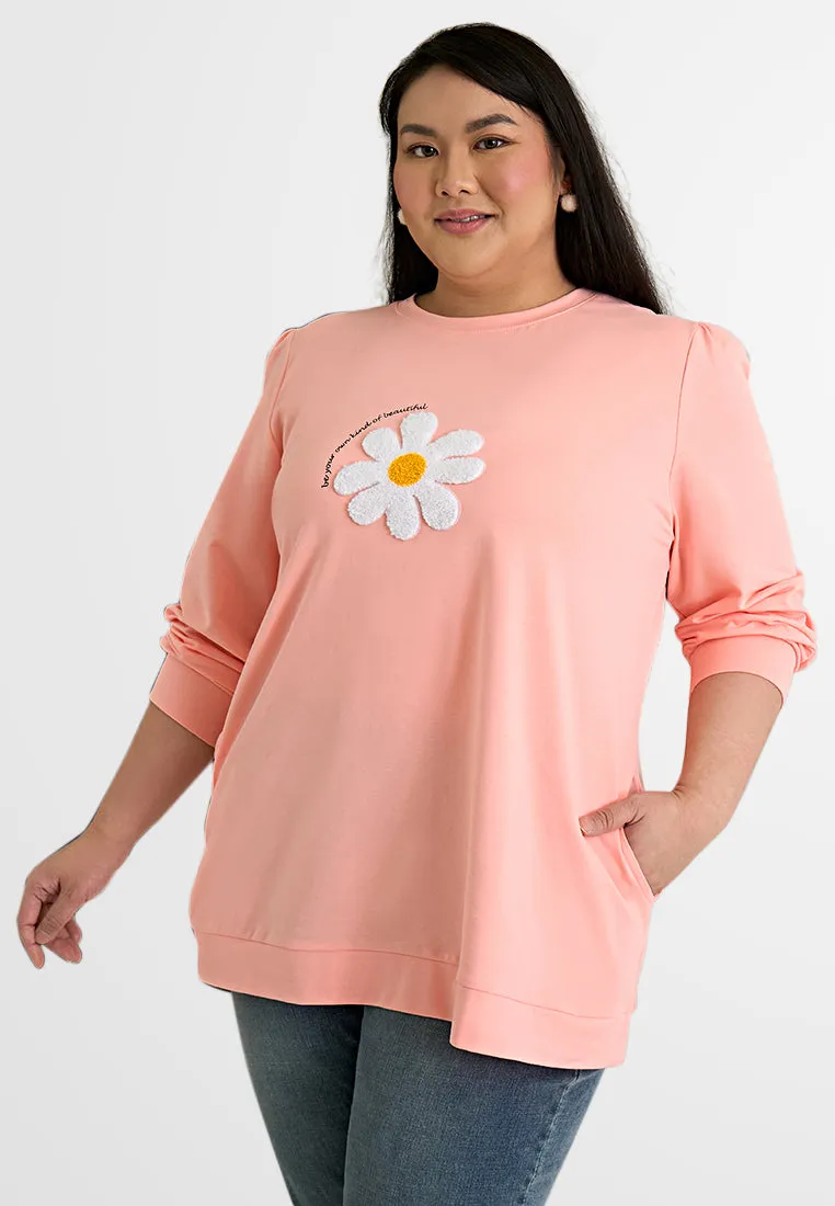 Lila Patch Flower Jumper Tee
