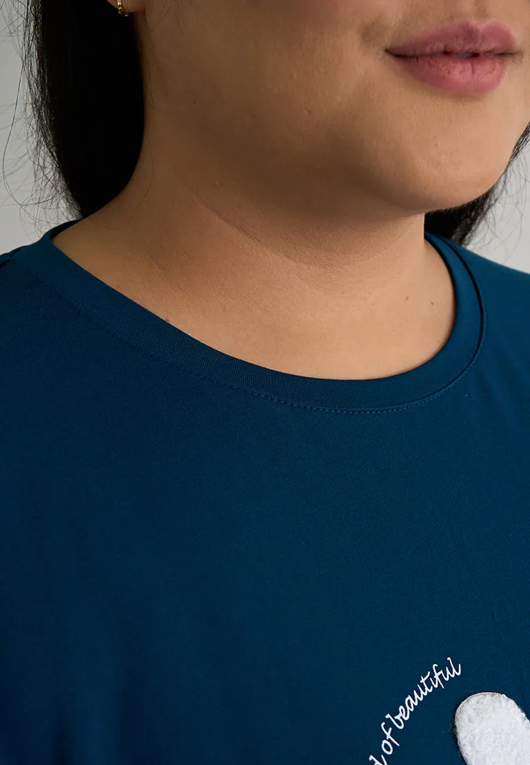 Lila Patch Flower Jumper Tee