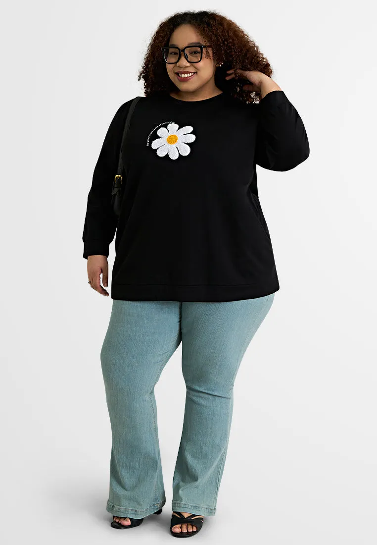Lila Patch Flower Jumper Tee