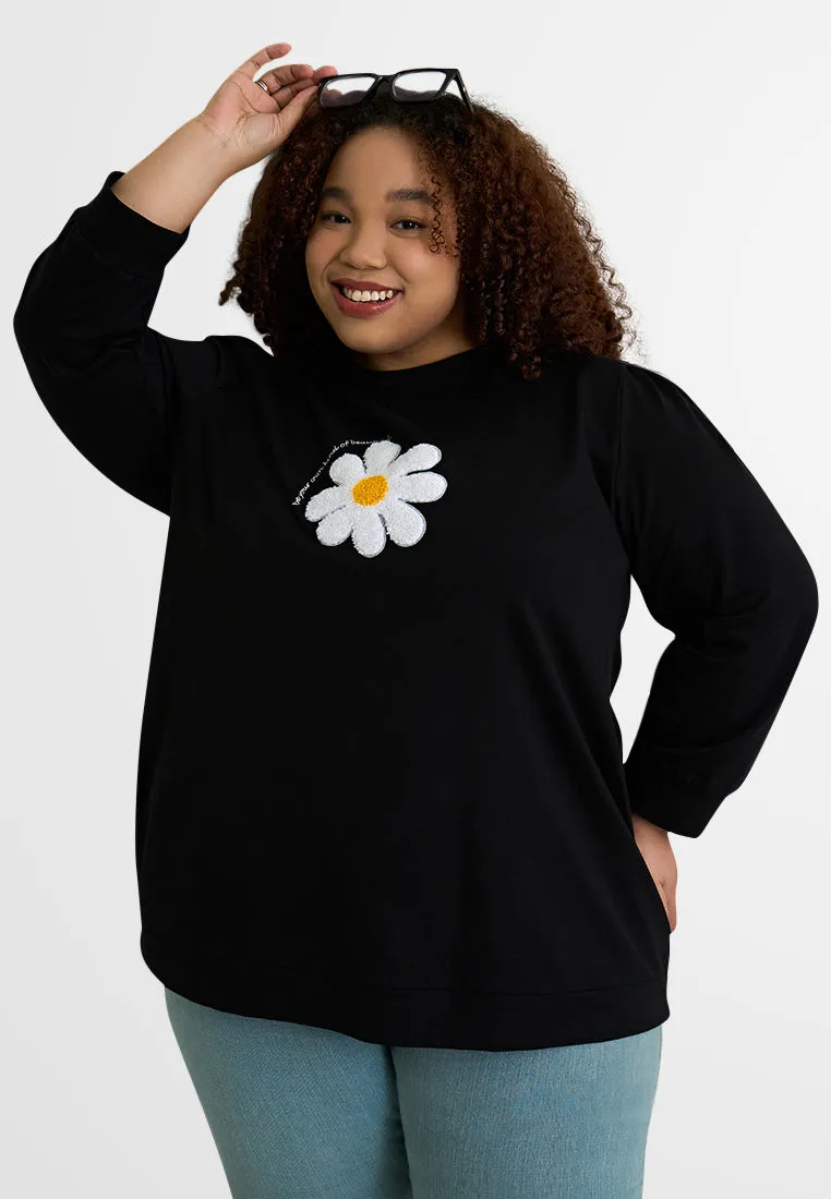Lila Patch Flower Jumper Tee