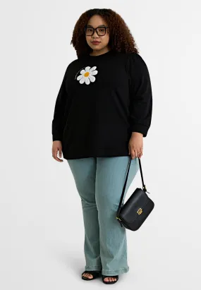 Lila Patch Flower Jumper Tee