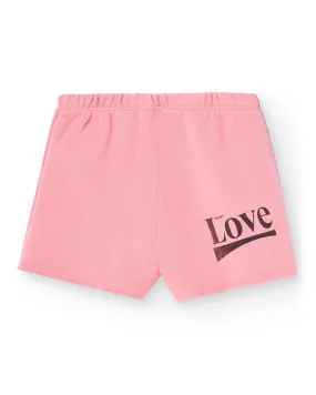 Love Turtledove Short Sweatpants - Pink