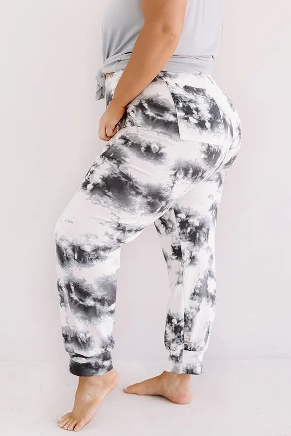 Luck And Lounging Tie Dye Joggers  Curves