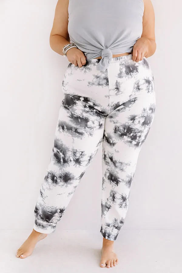 Luck And Lounging Tie Dye Joggers  Curves