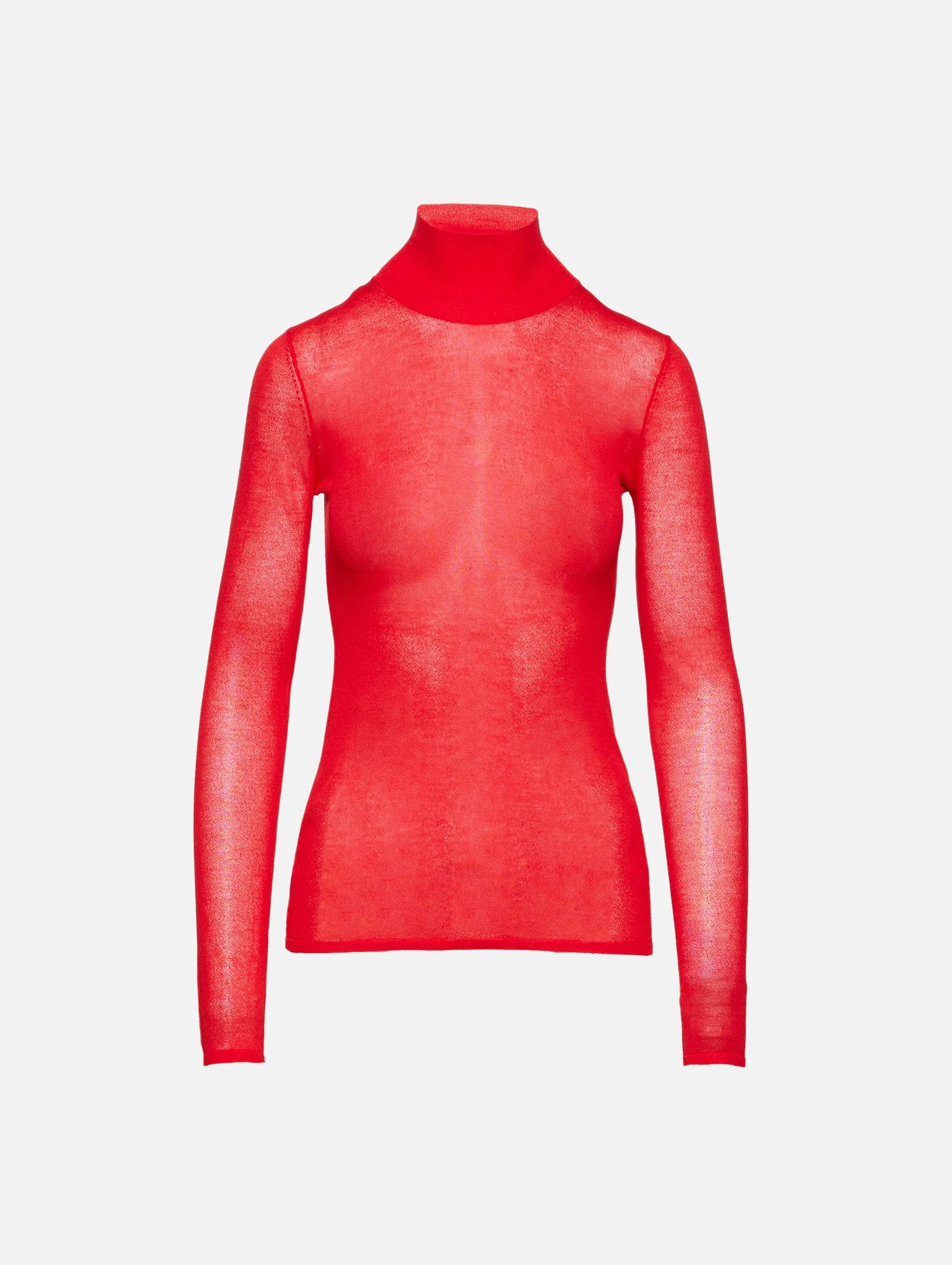 Lyra Sheer Turtleneck Top