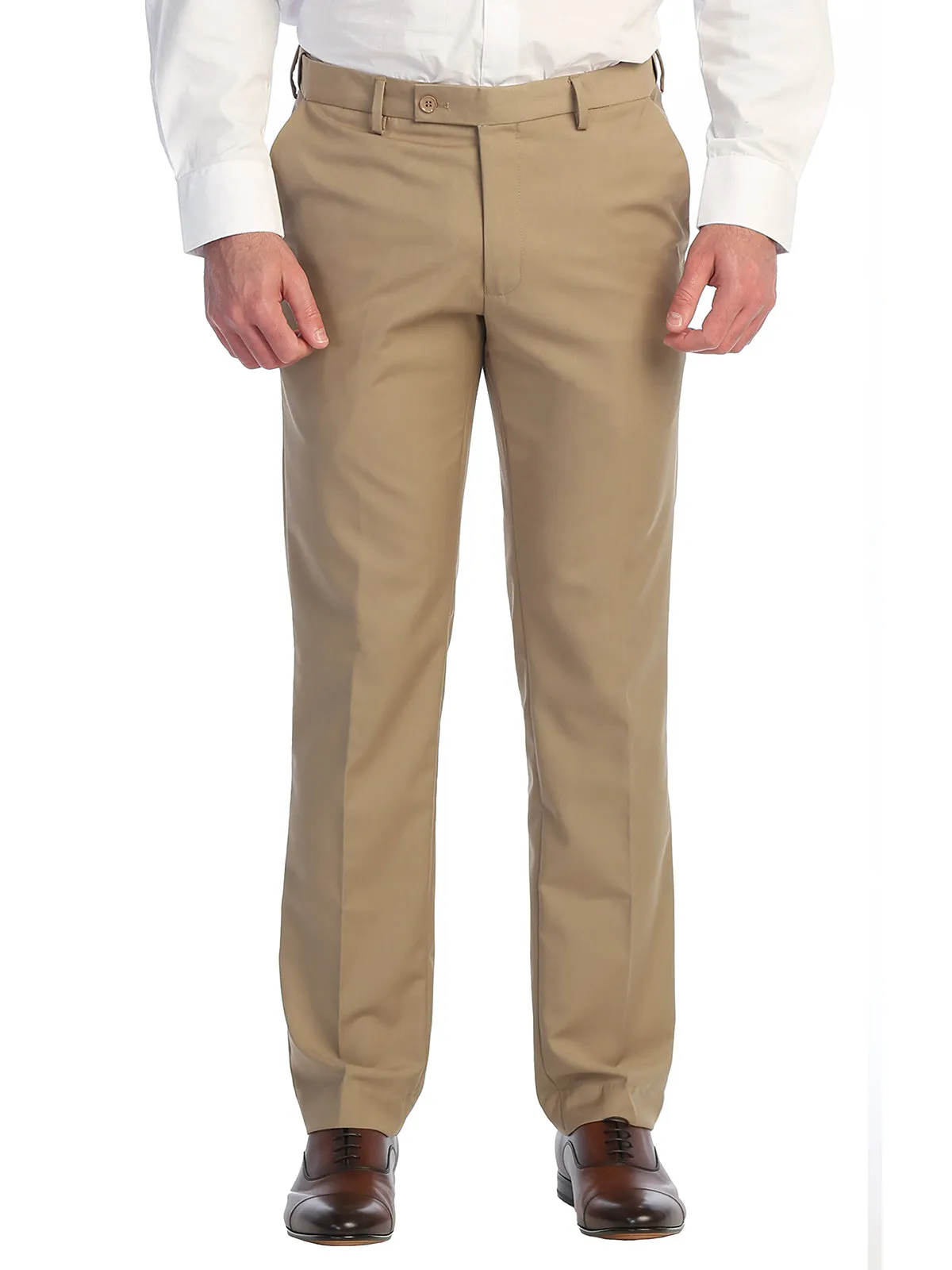 Men's Expandable Waist Dress Pants, Khaki