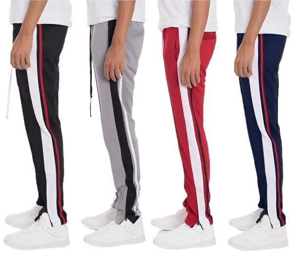 Mens Tri-Color Tapered Pants