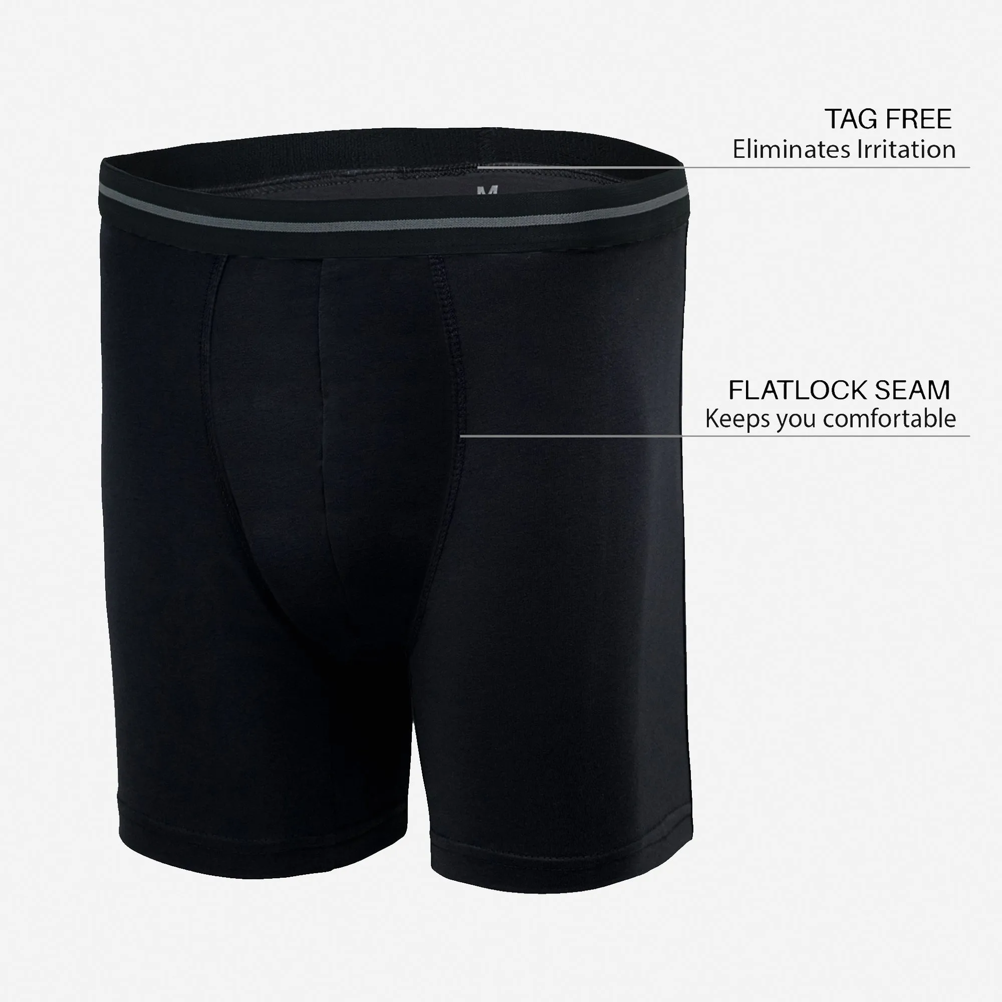 Men's Underwear Boxer Briefs With Comfort Flex Waistband