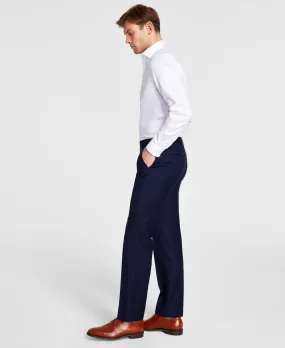 Michael Kors Mens Classic fit Dress Pants 42 / 30 Blue Solid Stretch