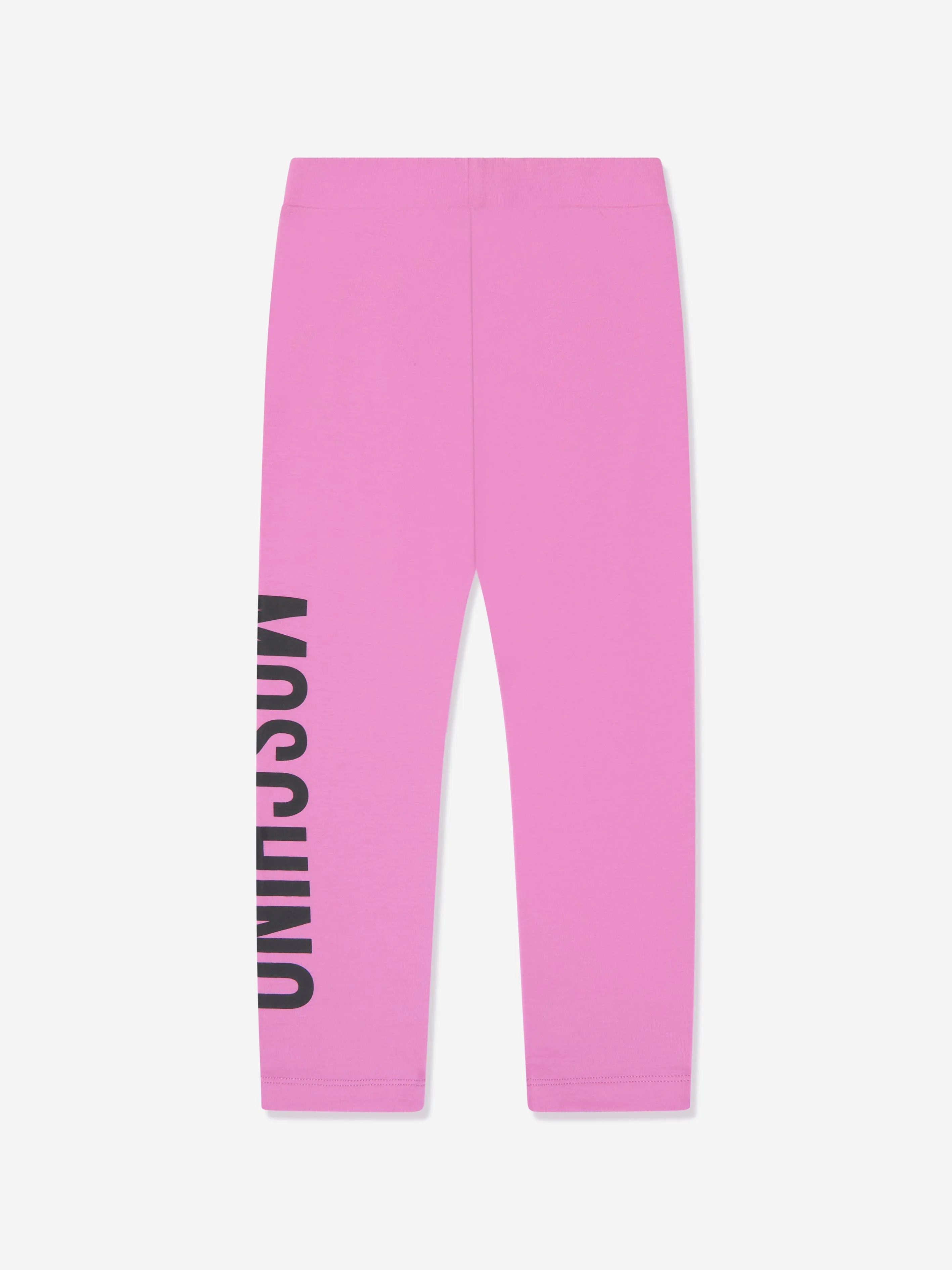Moschino Girls Logo Leggings in Pink