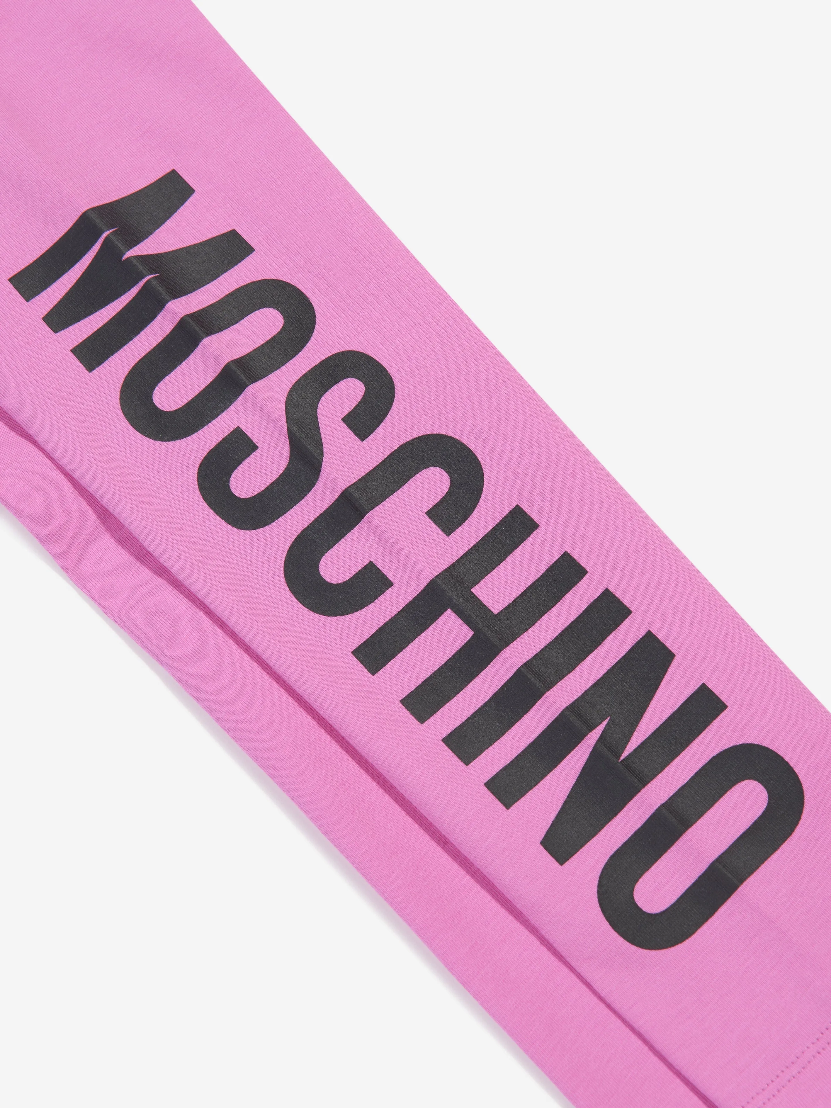 Moschino Girls Logo Leggings in Pink