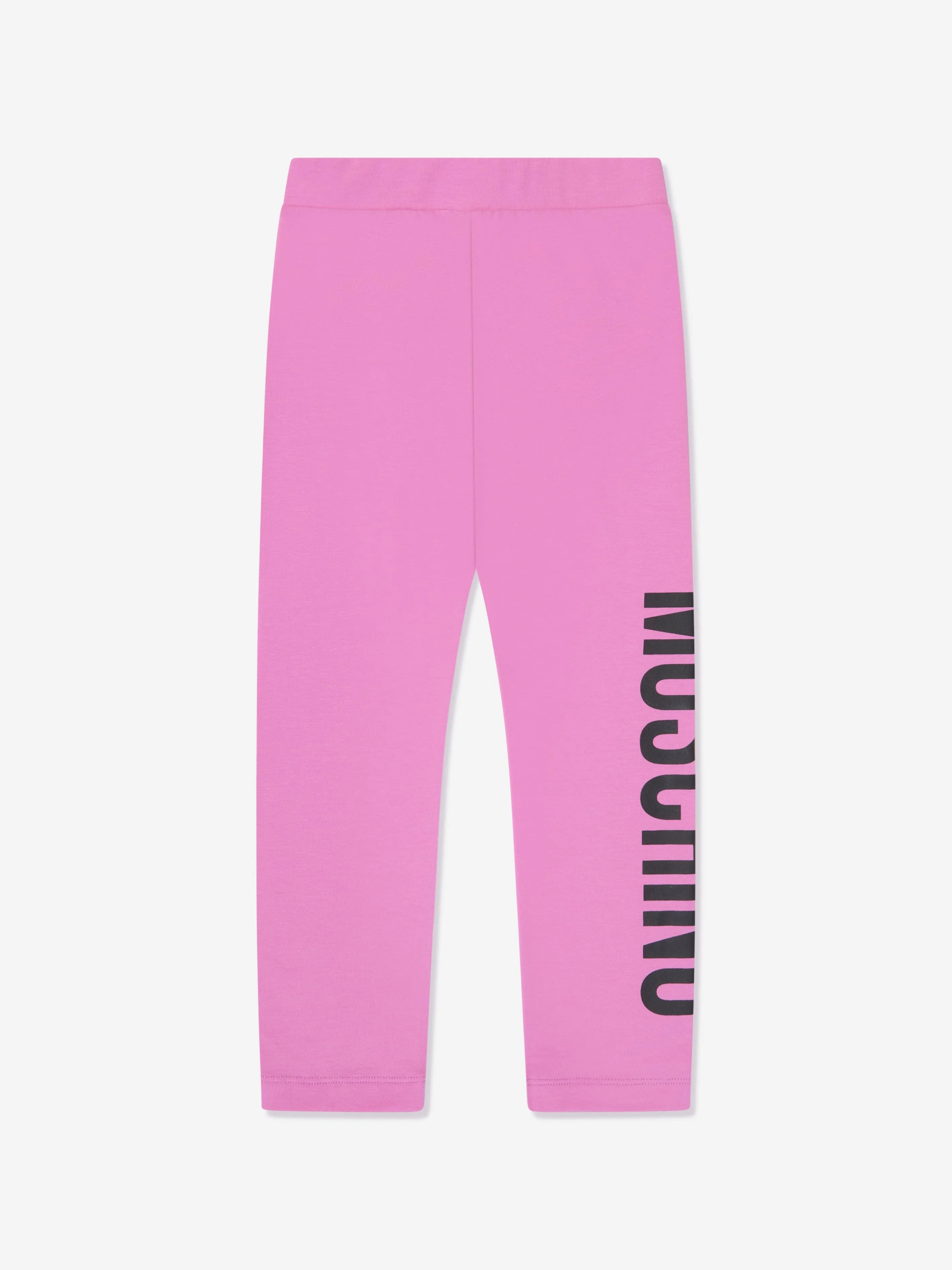 Moschino Girls Logo Leggings in Pink