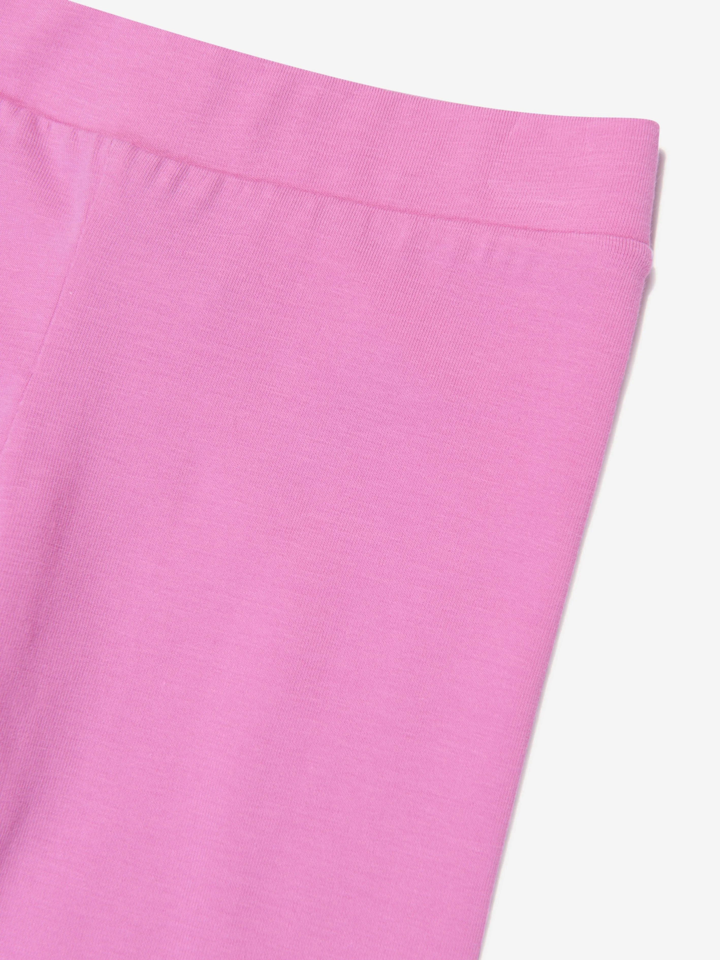 Moschino Girls Logo Leggings in Pink