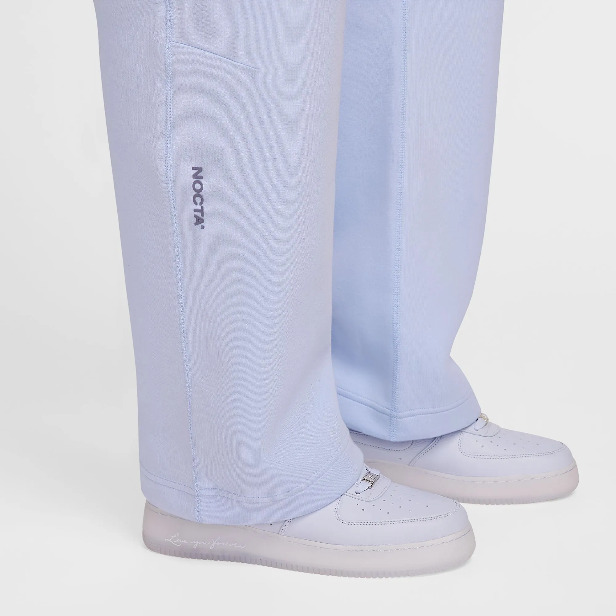 NOCTA TECH FLEECE OPEN HEM PANTS "PALEST PURPLE"