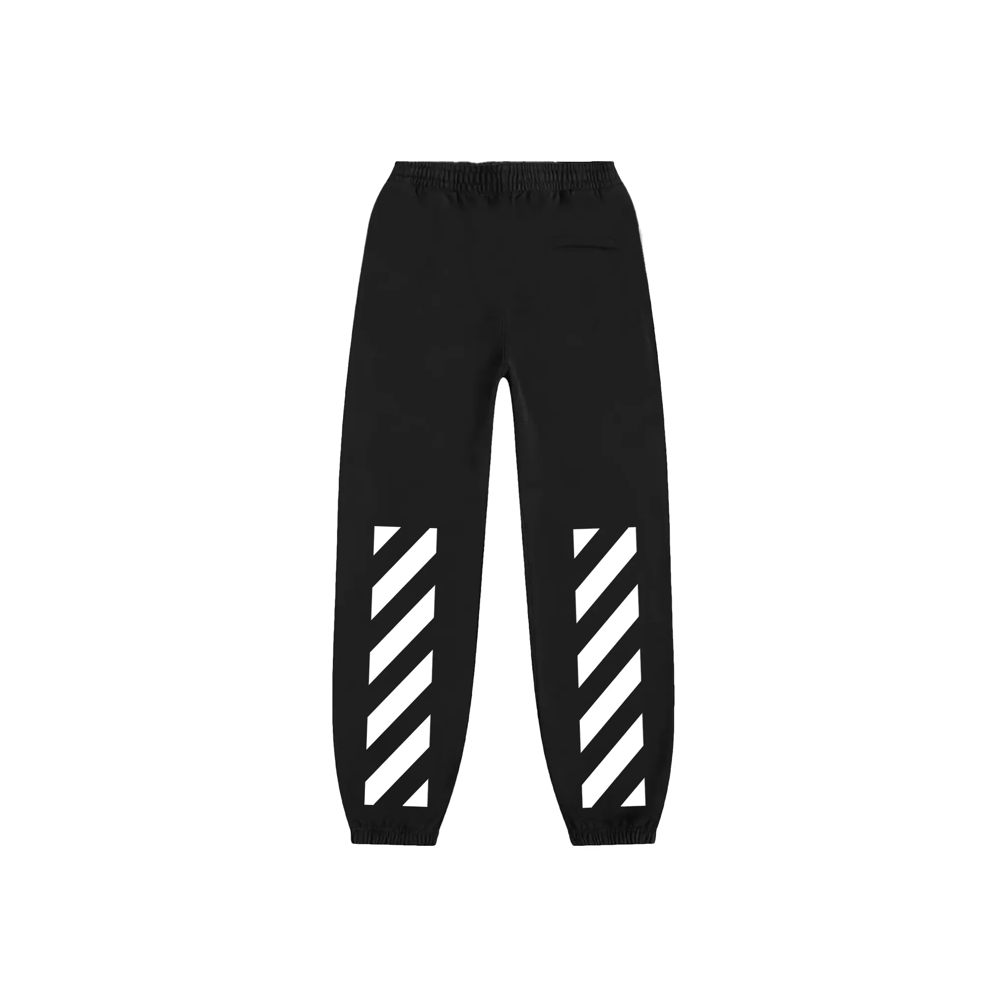 OFF-WHITE Diagonal Helvetica Slim Sweatpants Black/White (SS22)